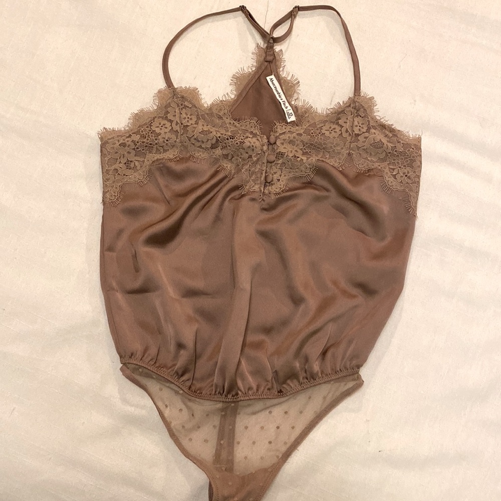 Abercrombie & Fitch Satin Cami Bodysuit